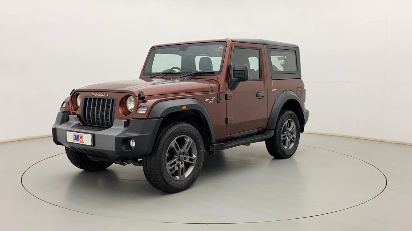 2021 Mahindra Thar LX PETROL HT 4WD AT, CNG, Automatic, 12,287 km, Left Front Diagonal