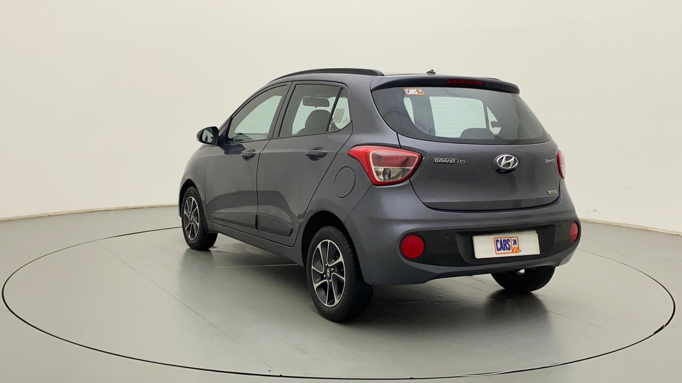2017 Hyundai Grand i10 SPORTZ (O) AT 1.2 KAPPA VTVT, Petrol, Automatic, 68,719 km, Left Back Diagonal