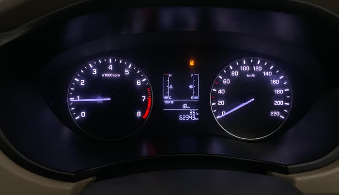 2017 Hyundai Elite i20 MAGNA EXECUTIVE 1.2, Petrol, Manual, 62,343 km, Odometer Image