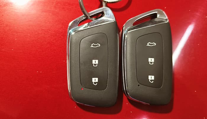 2021 MG HECTOR PLUS SHARP 1.5 PETROL TURBO CVT 6-STR, Petrol, Automatic, 68,381 km, Key Close Up