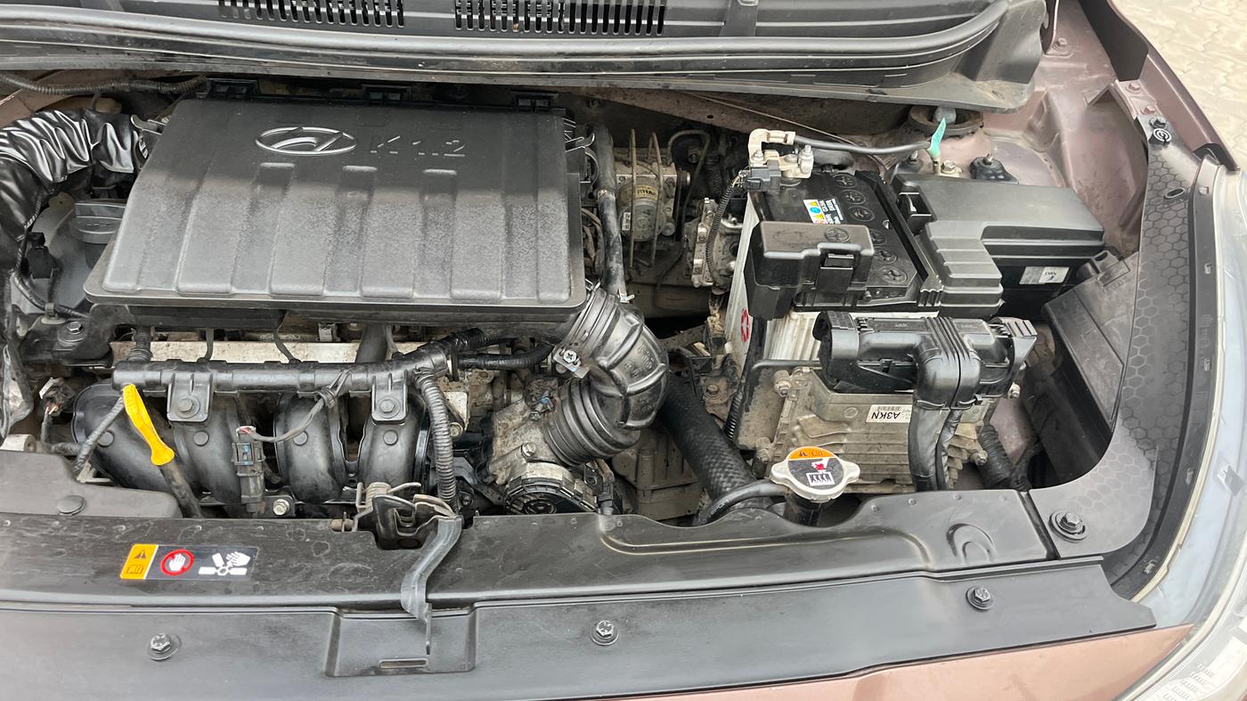 2021 Hyundai AURA SX PLUS 1.2 AMT, Petrol, Automatic, 47,258 km, Engine View - Left
