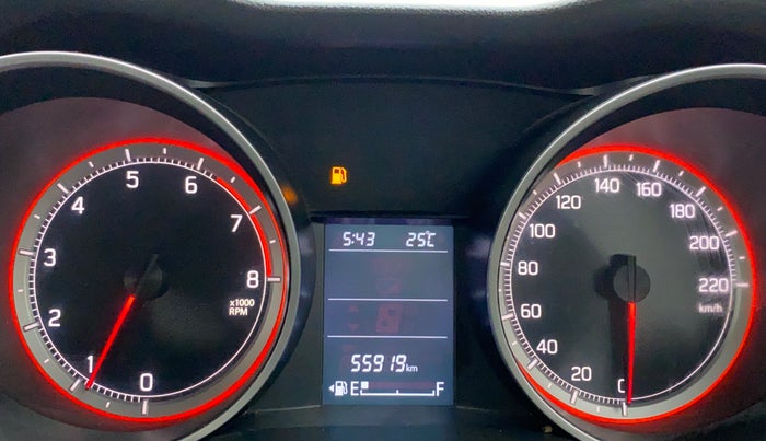2018 Maruti Swift ZXI, Petrol, Manual, 55,919 km, Odometer Image