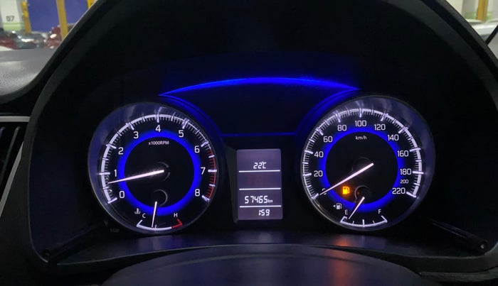 2017 Maruti Baleno DELTA PETROL 1.2, Petrol, Manual, 57,452 km, Odometer Image