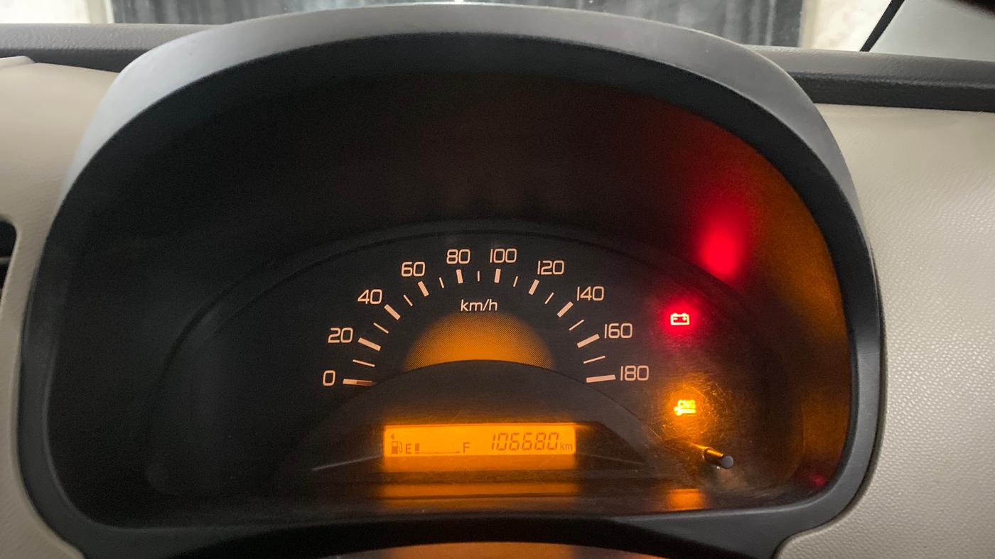 2014 Maruti Wagon R 1.0 LXI CNG, CNG, Manual, 1,06,655 km, Odometer Image