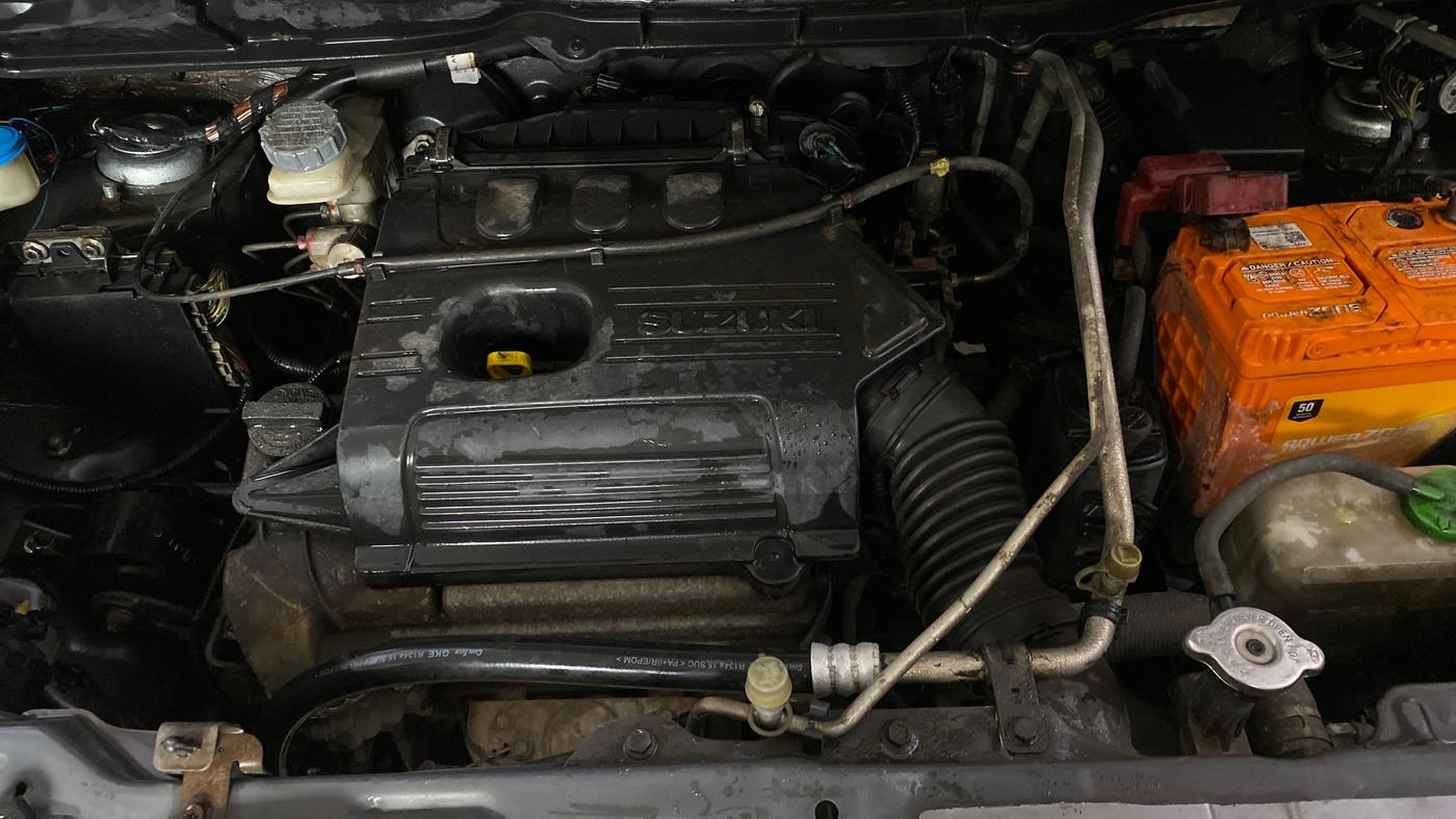2014 Maruti Wagon R 1.0 LXI CNG, CNG, Manual, 1,06,655 km, Engine View