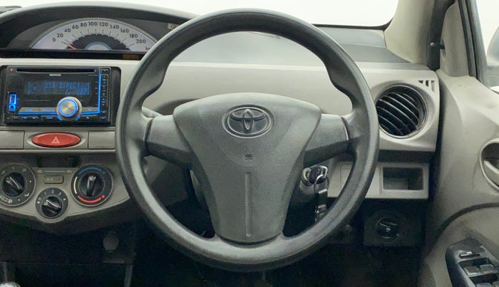 2011 Toyota Etios G, Petrol, Manual, 76,474 km, Steering Wheel Close Up