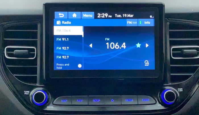 2021 Hyundai Verna SX (O) 1.5 VTVT IVT, Petrol, Automatic, 7,675 km, Infotainment System