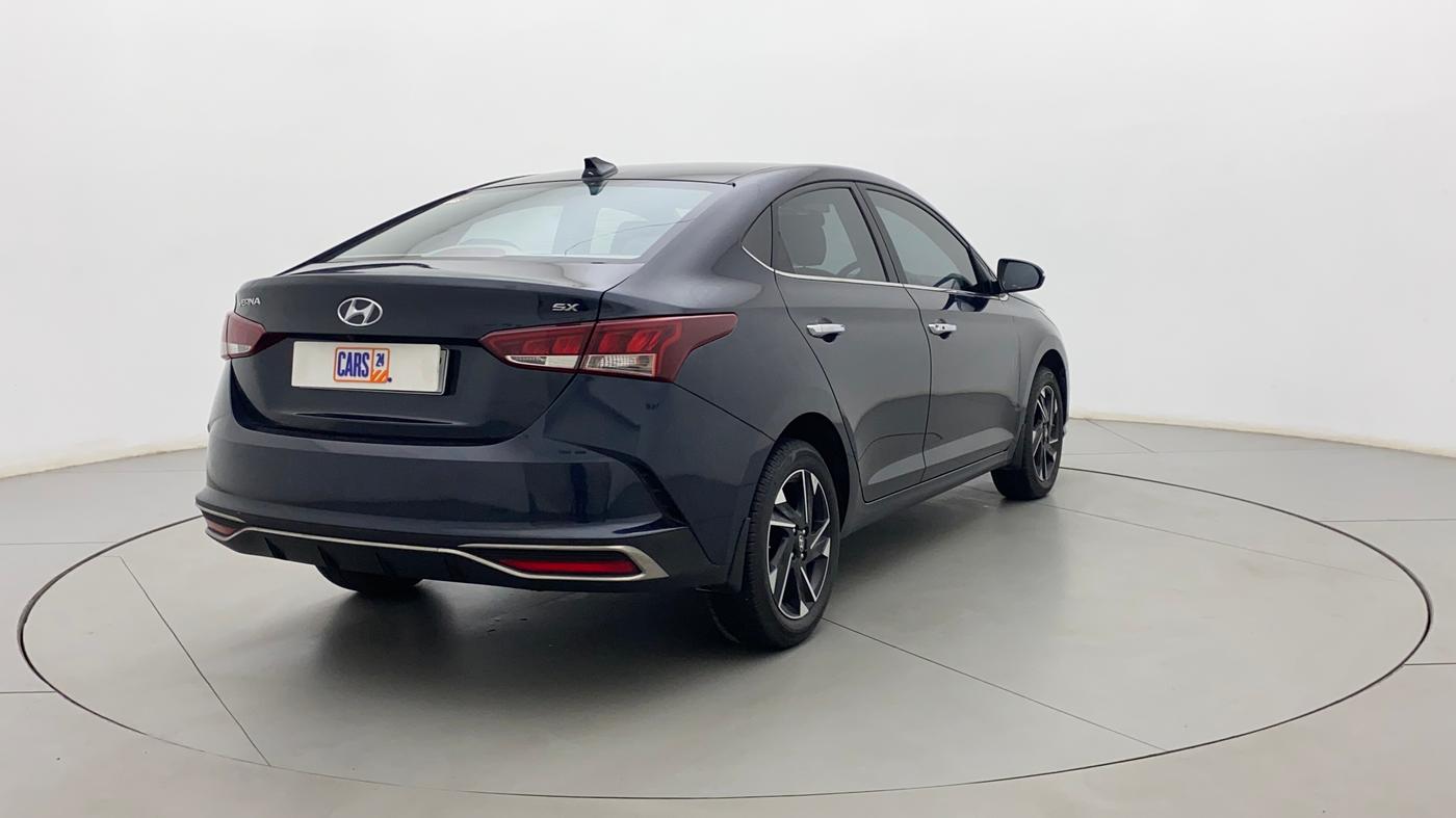 2021 Hyundai Verna SX (O) 1.5 VTVT IVT, Petrol, Automatic, 7,675 km, Right Back Diagonal