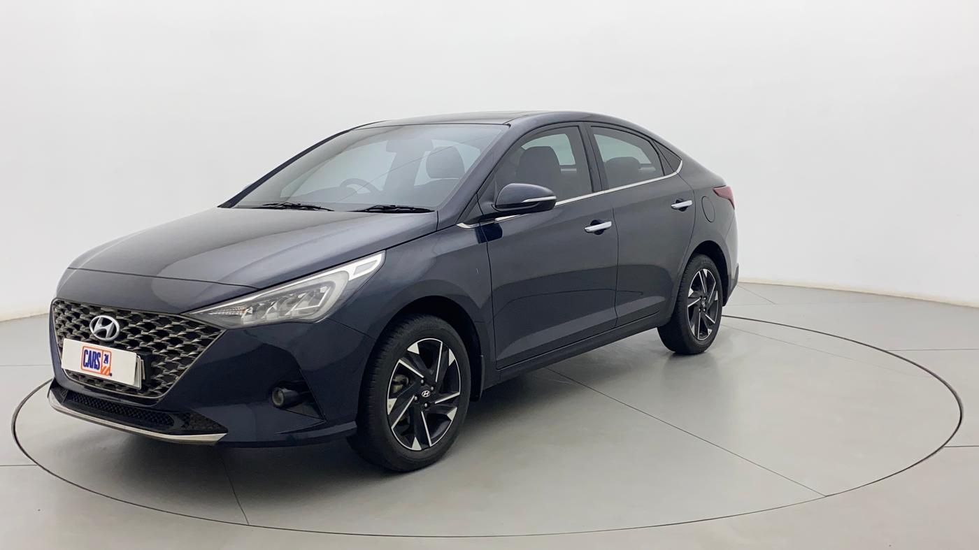 2021 Hyundai Verna SX (O) 1.5 VTVT IVT, Petrol, Automatic, 7,675 km, Left Front Diagonal