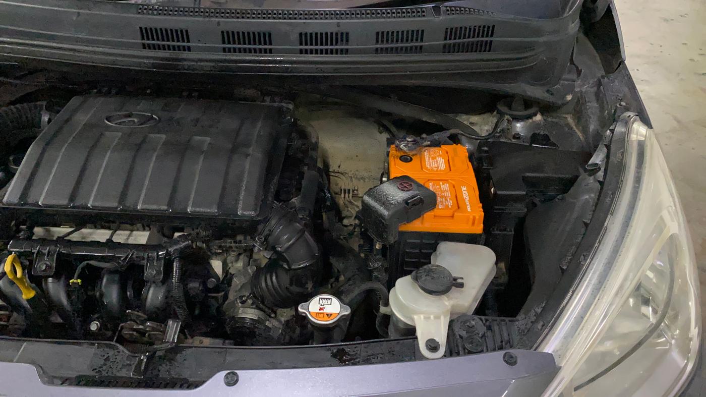 2014 Hyundai Grand i10 SPORTZ 1.2 KAPPA VTVT, Petrol, Manual, 98,870 km, Engine View - Left