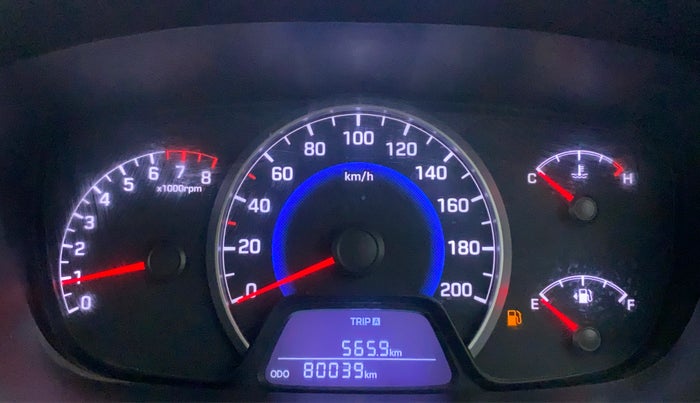2014 Hyundai Grand i10 SPORTZ 1.2 KAPPA VTVT, Petrol, Manual, 80,039 km, Odometer Image