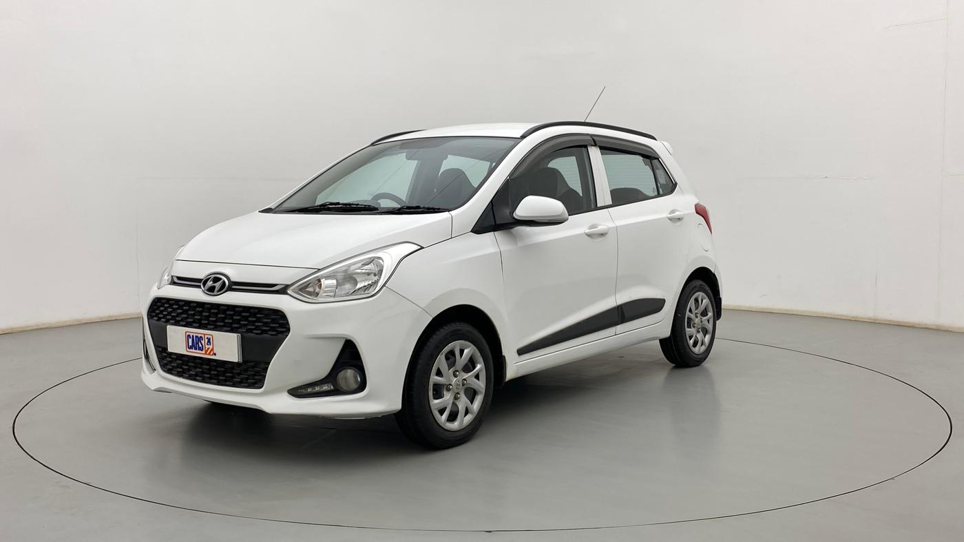 2018 Hyundai Grand i10 SPORTZ 1.2 KAPPA VTVT, Petrol, Manual, 51,183 km, Left Front Diagonal