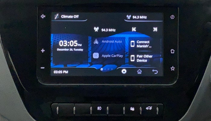 2020 Tata TIGOR XZA PLUS PETROL, Petrol, Automatic, 10,957 km, Infotainment System
