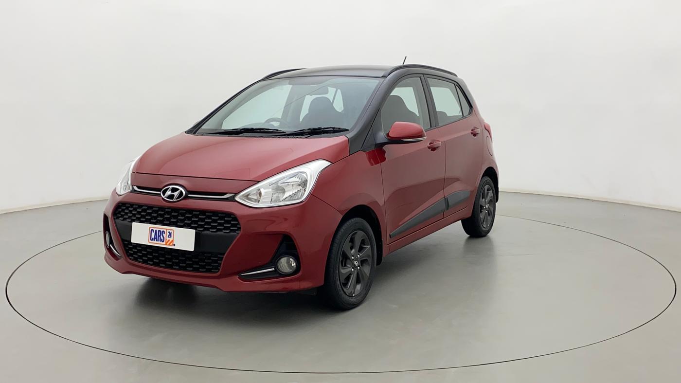 2018 Hyundai Grand i10 SPORTZ 1.2 KAPPA VTVT DUAL TONE, Petrol, Manual, 22,963 km, Left Front Diagonal