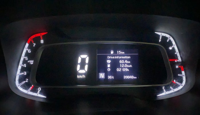 2021 KIA SONET HTX 1.0 IMT, Petrol, Manual, 39,788 km, Odometer Image