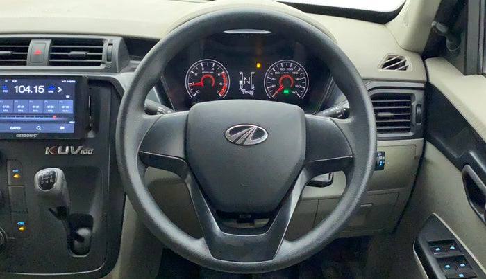 2016 Mahindra Kuv100 K4 6 STR, Petrol, Manual, 54,500 km, Steering Wheel Close Up