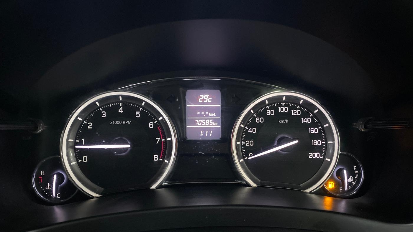 2017 Maruti Ciaz ALPHA 1.4 PETROL, Petrol, Manual, 70,577 km, Odometer Image