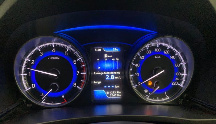 2017 Maruti Baleno ZETA PETROL 1.2, Petrol, Manual, 76,452 km, Odometer Image