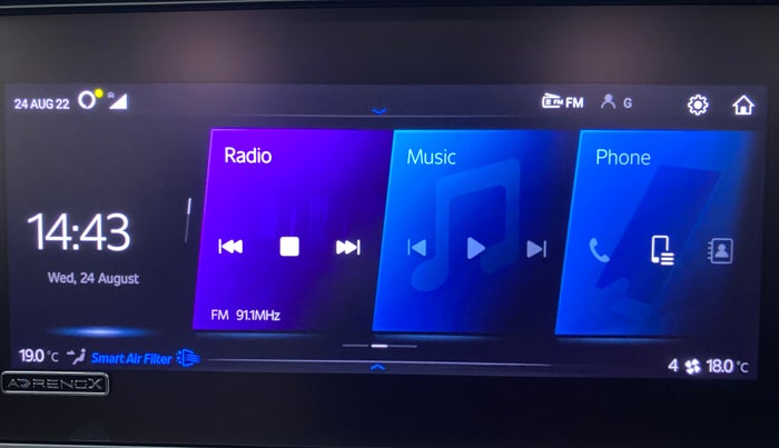 2021 Mahindra XUV700 AX 7 P AT 7 STR, Petrol, Automatic, 11,173 km, Touchscreen Infotainment System