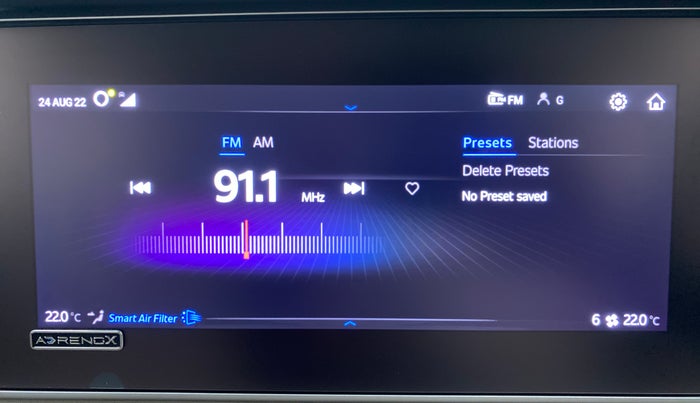 2021 Mahindra XUV700 AX 7 P AT 7 STR, Petrol, Automatic, 11,173 km, Infotainment System