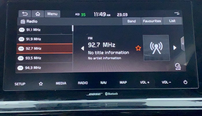 2020 KIA SELTOS 1.4 GTX+ TURBO GDI PETROL AT, Petrol, Automatic, 12,381 km, Infotainment System
