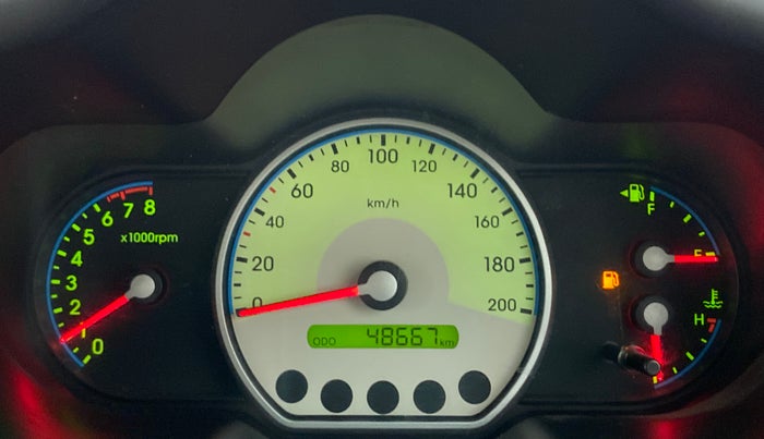 2010 Hyundai i10 SPORTZ 1.2, Petrol, Manual, 48,667 km, Odometer Image