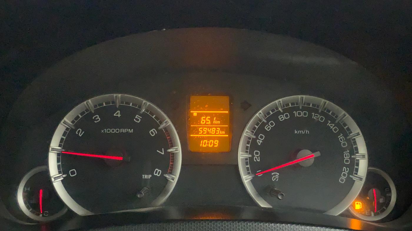 2013 Maruti Swift VXI, CNG, Manual, 59,479 km, Odometer Image