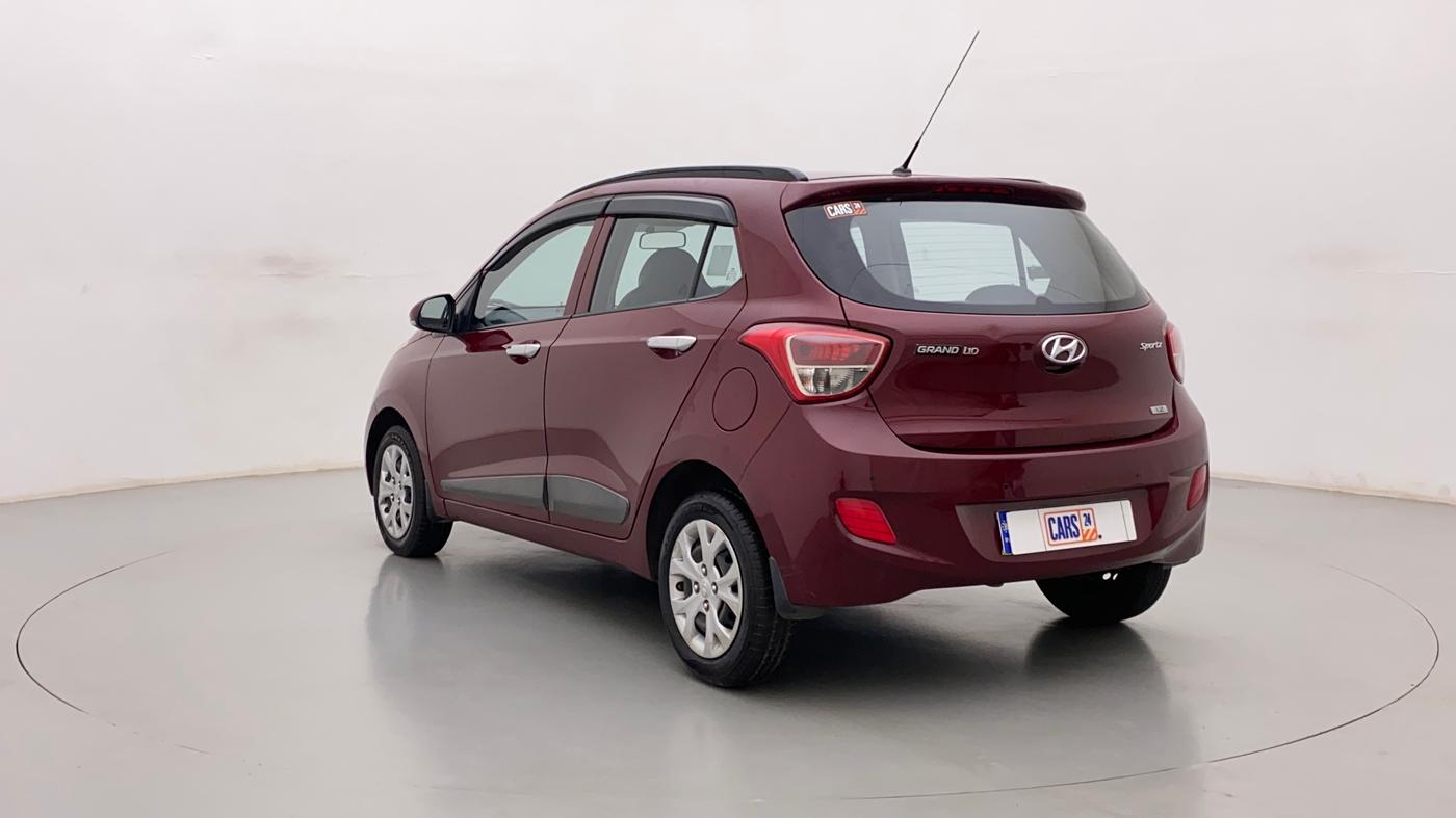 2015 Hyundai Grand i10 SPORTZ 1.2 KAPPA VTVT, Petrol, Manual, 30,316 km, Left Back Diagonal