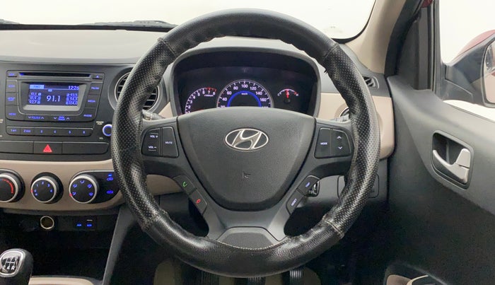 2015 Hyundai Grand i10 SPORTZ 1.2 KAPPA VTVT, Petrol, Manual, 30,316 km, Steering Wheel Close Up