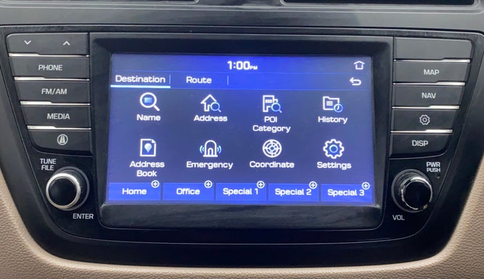2017 Hyundai Elite i20 ASTA 1.2 (O), Petrol, Manual, 22,538 km, Infotainment System