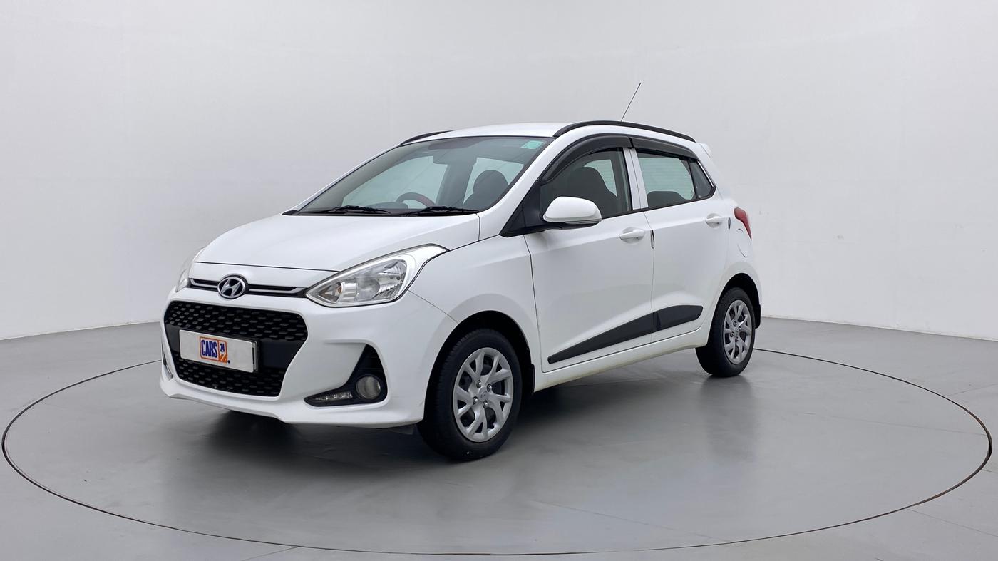 2019 Hyundai Grand i10 SPORTZ 1.2 KAPPA VTVT, Petrol, Manual, 23,279 km, Left Front Diagonal