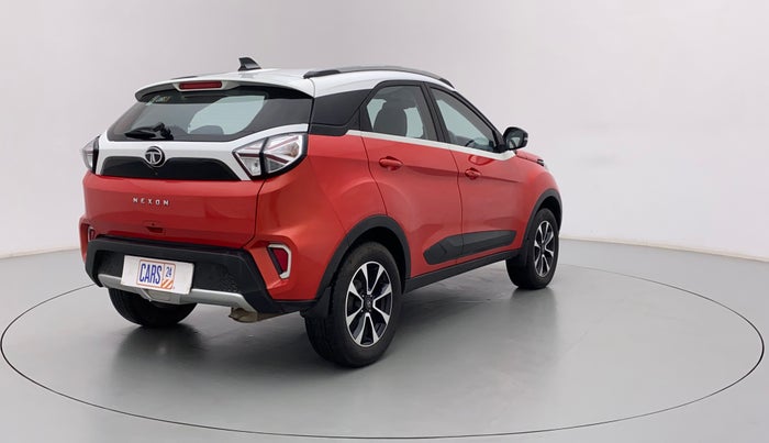 2021 Tata NEXON XZ PLUS SUNROOF PETROL DUAL TONE, CNG, Manual, 38,773 km, Right Back Diagonal