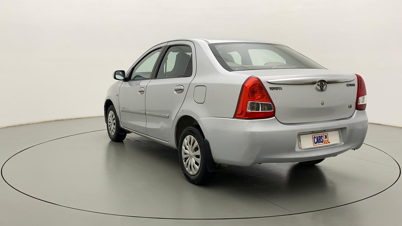 2011 Toyota Etios G, Petrol, Manual, 73,409 km, Left Back Diagonal
