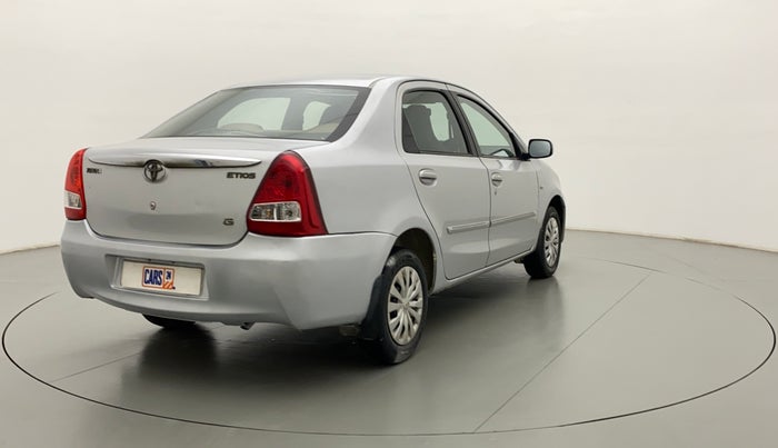 2011 Toyota Etios G, Petrol, Manual, 73,409 km, Right Back Diagonal