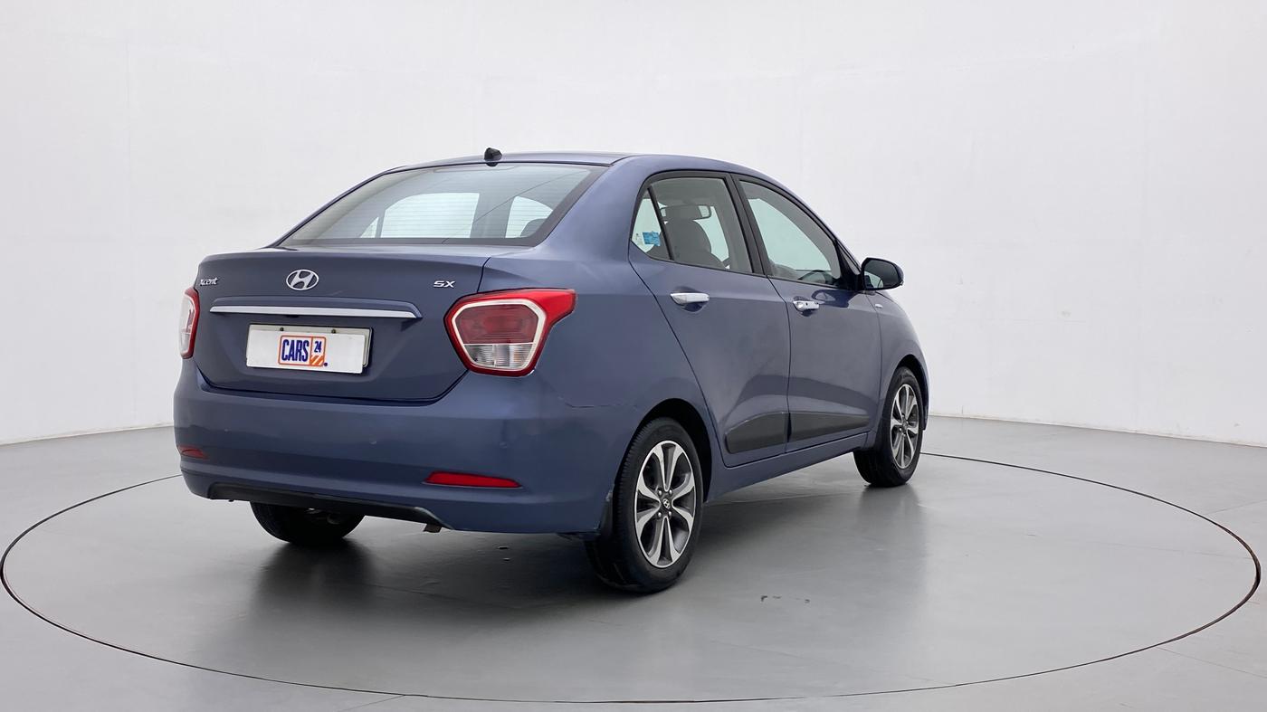 2014 Hyundai Xcent SX AT 1.2 (O), Petrol, Automatic, 40,254 km, Right Back Diagonal