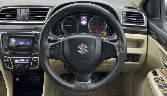 2018 Maruti Ciaz DELTA 1.4 MT PETROL, Petrol, Manual, 89,128 km, Steering Wheel Close Up