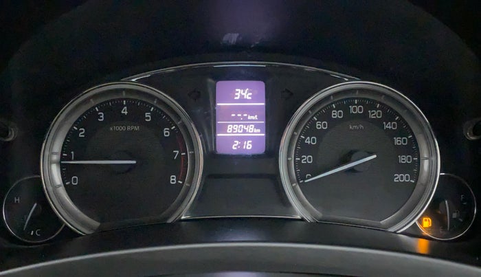 2018 Maruti Ciaz DELTA 1.4 MT PETROL, Petrol, Manual, 89,128 km, Odometer Image