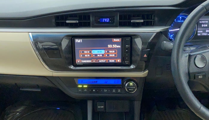 2016 Toyota Corolla Altis G, Petrol, Manual, 78,087 km, Air Conditioner