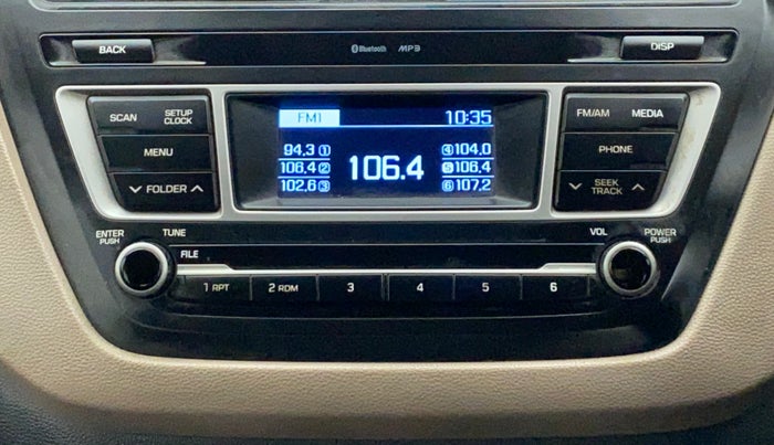 2017 Hyundai Elite i20 SPORTZ 1.2, Petrol, Manual, 82,374 km, Infotainment System