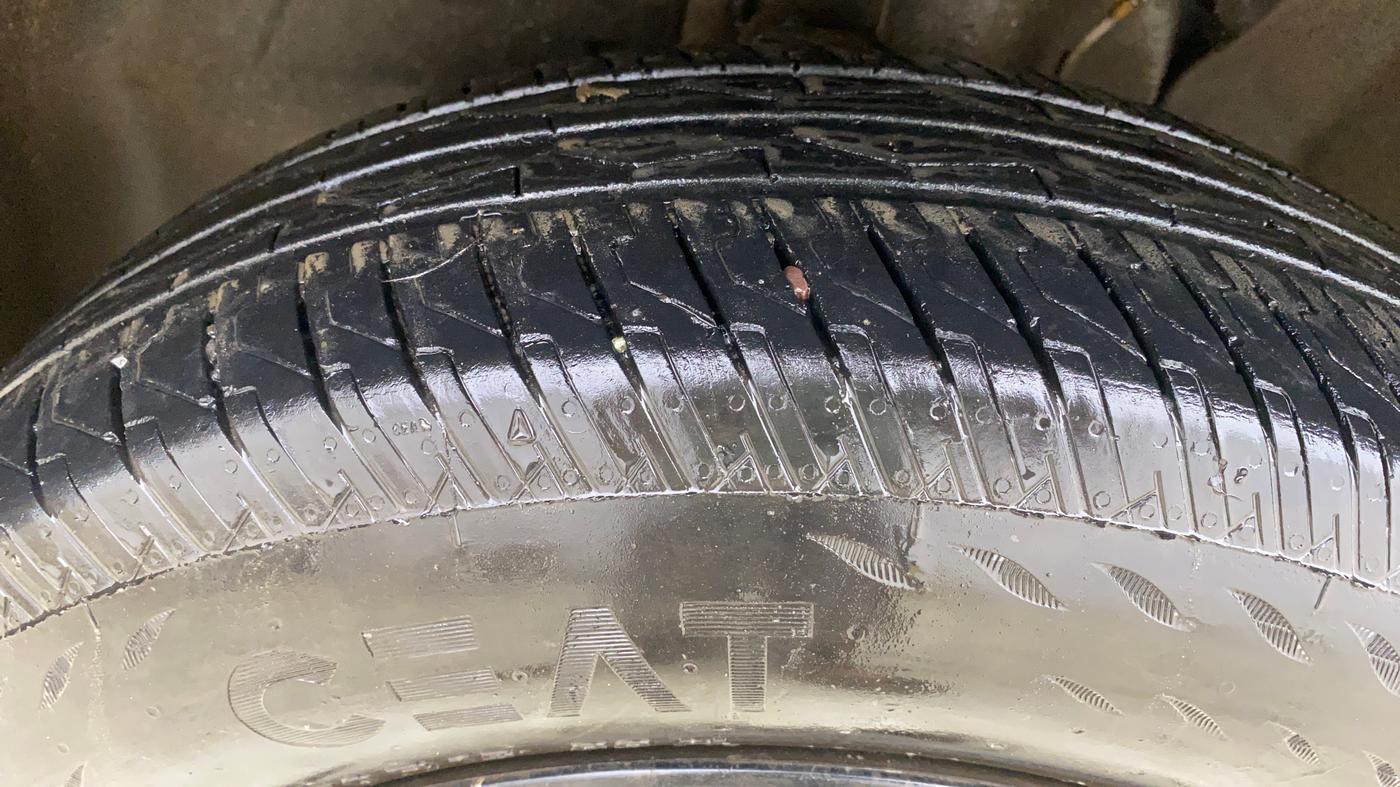 2025 Tata PUNCH Adventure Plus iCNG, CNG, Manual, 12,203 km, Left Front Tyre Tread