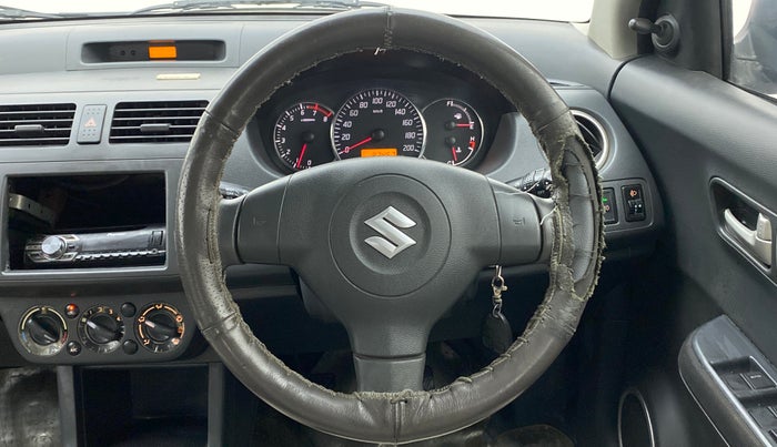 2011 Maruti Swift VXI, Petrol, Manual, 83,466 km, Steering Wheel Close Up