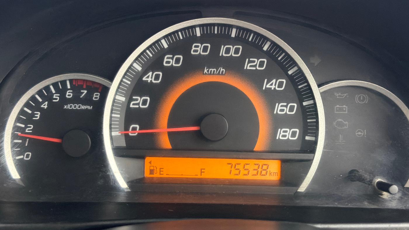 2013 Maruti Wagon R 1.0 VXI, CNG, Manual, 75,483 km, Odometer Image