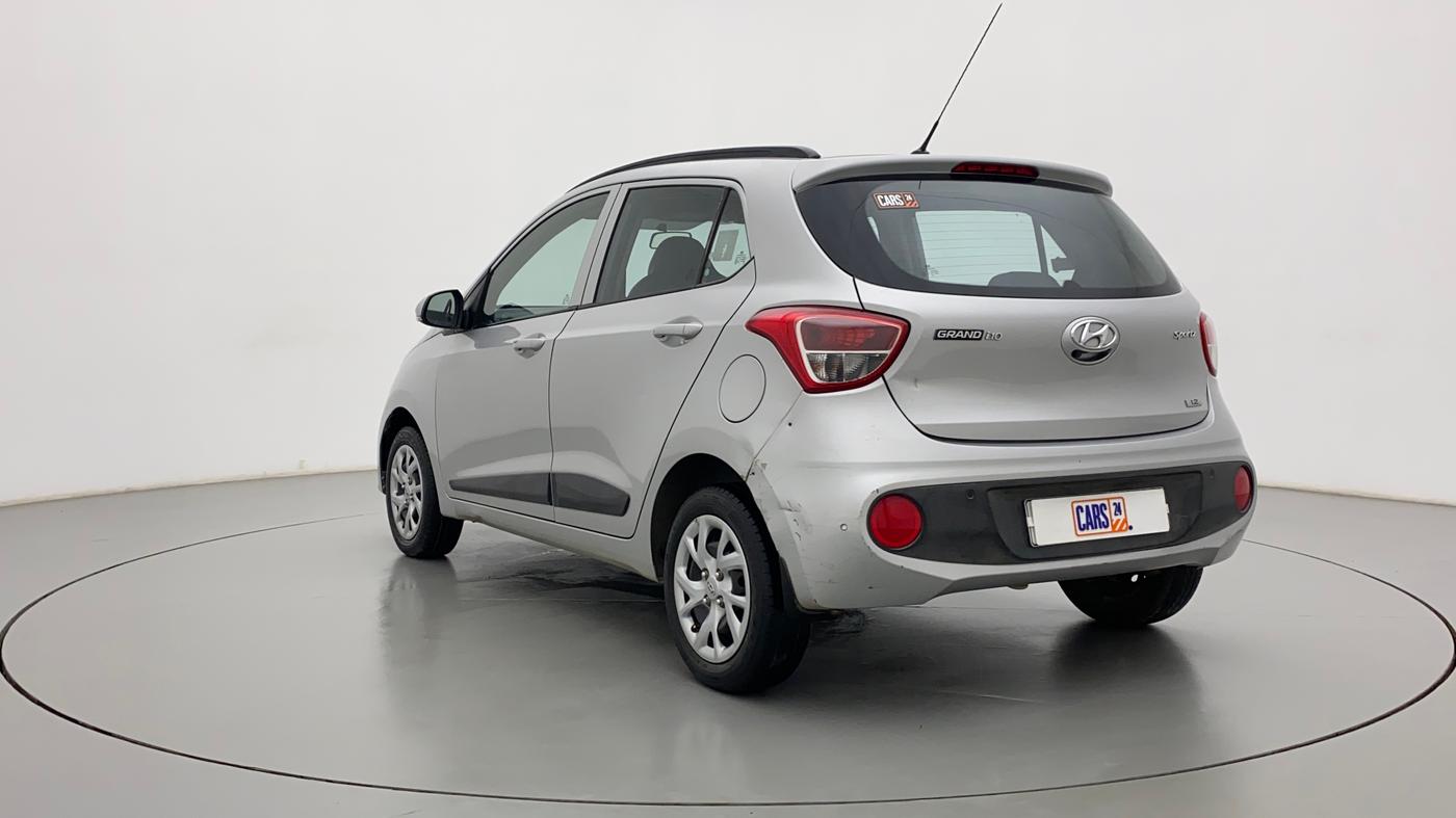 2017 Hyundai Grand i10 SPORTZ (O) 1.2 KAPPA VTVT, Petrol, Manual, 48,144 km, Left Back Diagonal