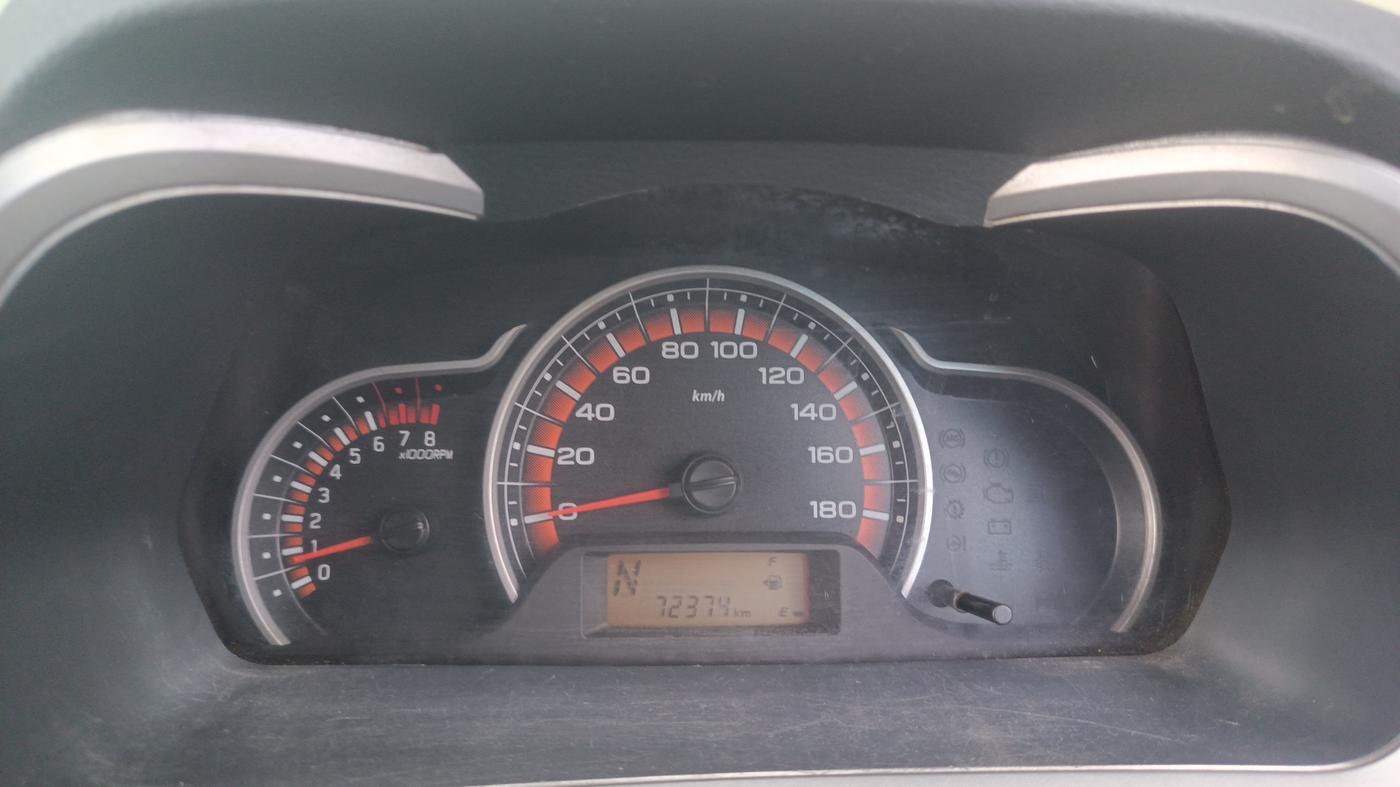 2015 Maruti Alto K10 VXI AMT, Petrol, Automatic, 72,374 km, Odometer Image