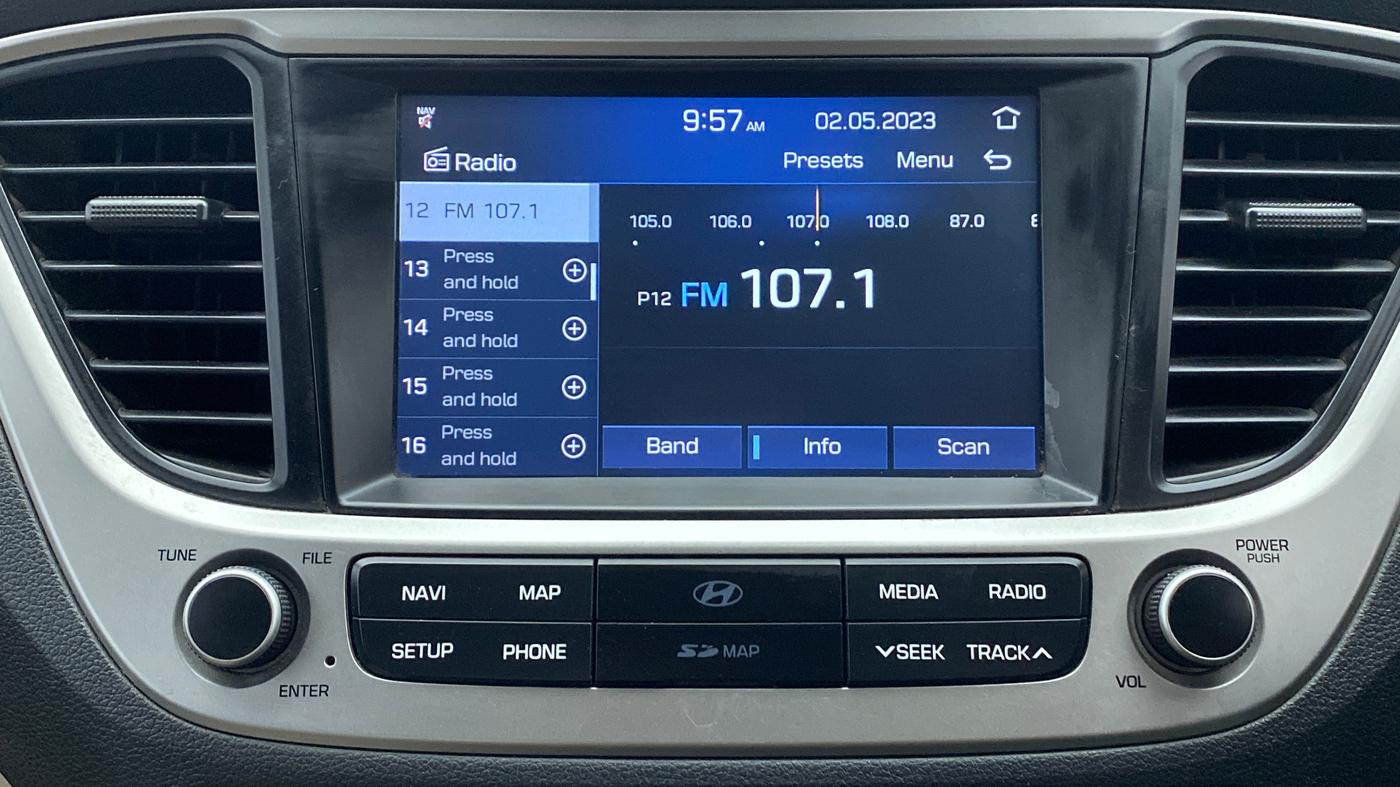 2018 Hyundai Verna 1.6 VTVT SX O, Petrol, Manual, 59,910 km, Infotainment System