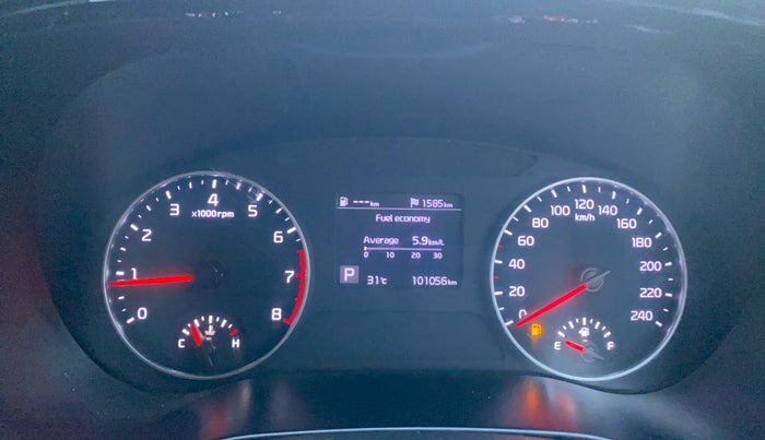 2021 KIA SELTOS HTX ANNIVERSARY EDITION 1.5 PETROL CVT, Petrol, Automatic, 1,01,026 km, Odometer Image