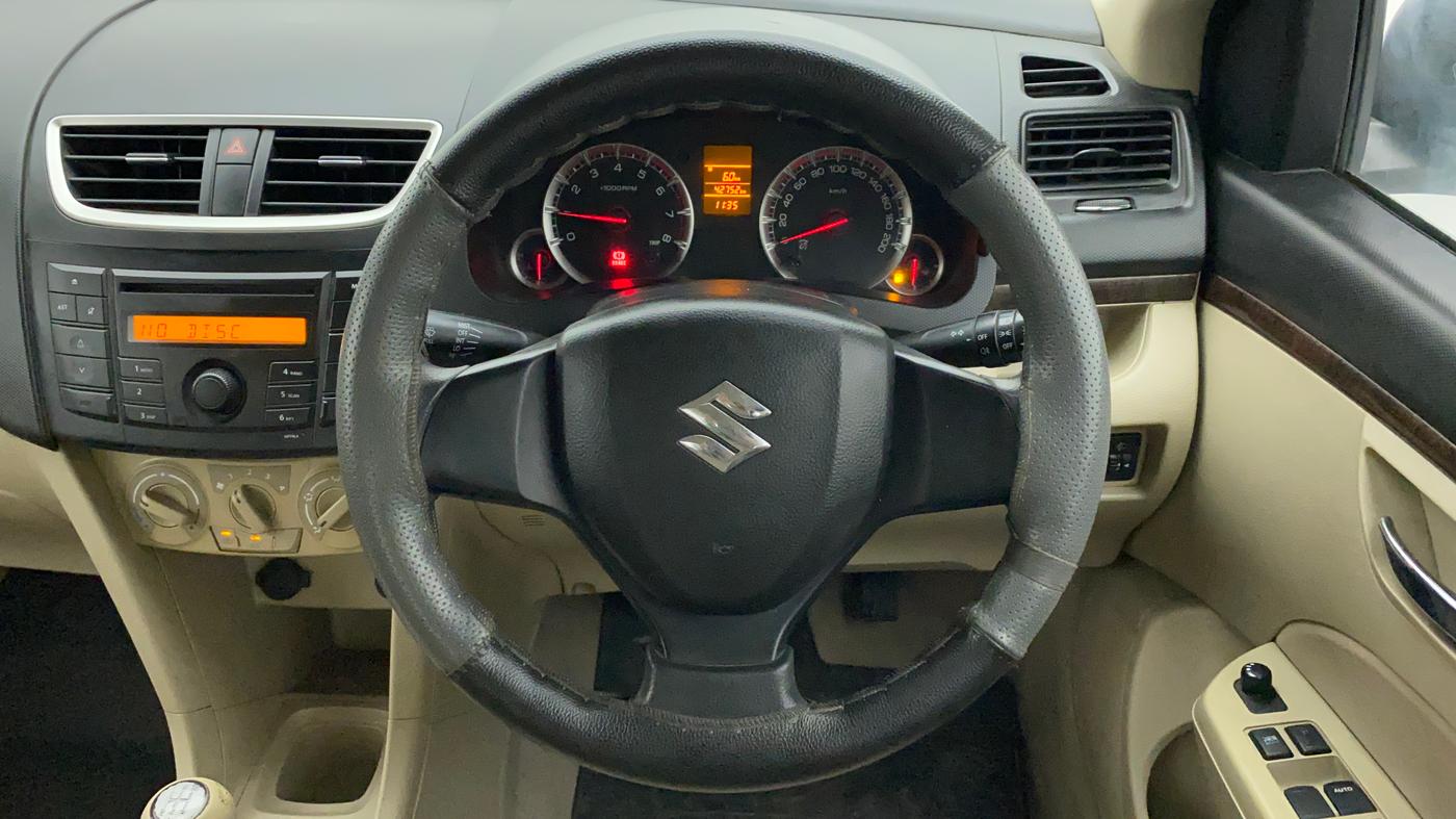 2014 Maruti Swift Dzire VXI, Petrol, Manual, 42,752 km, Steering Wheel Close Up