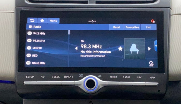 2021 Hyundai Creta SX IVT 1.5 PETROL, Petrol, Automatic, 8,280 km, Infotainment System
