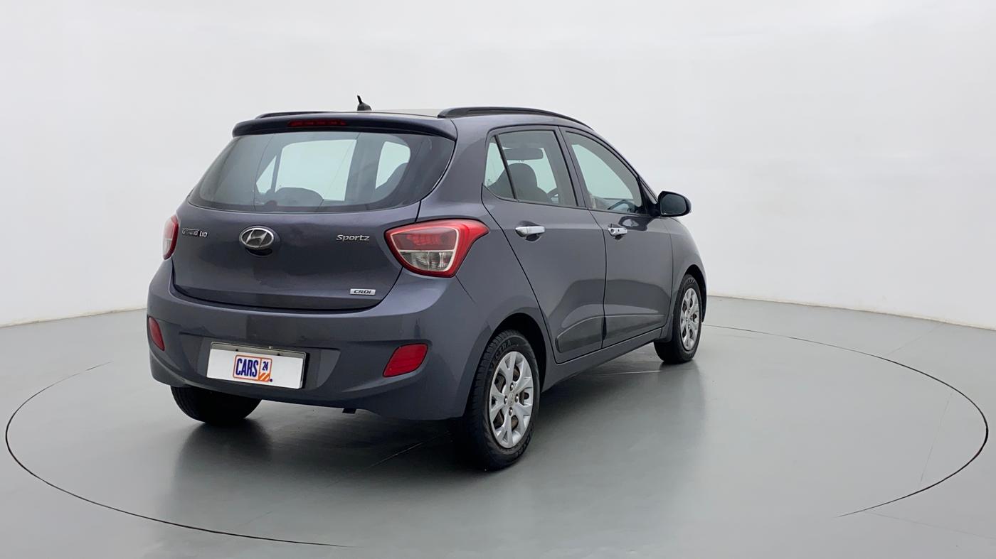 2014 Hyundai Grand i10 SPORTZ 1.1 CRDI, Diesel, Manual, 81,857 km, Right Back Diagonal