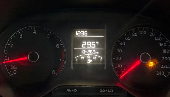 2016 Volkswagen Polo TRENDLINE 1.2L PETROL, Petrol, Manual, 1,04,255 km, Odometer Image